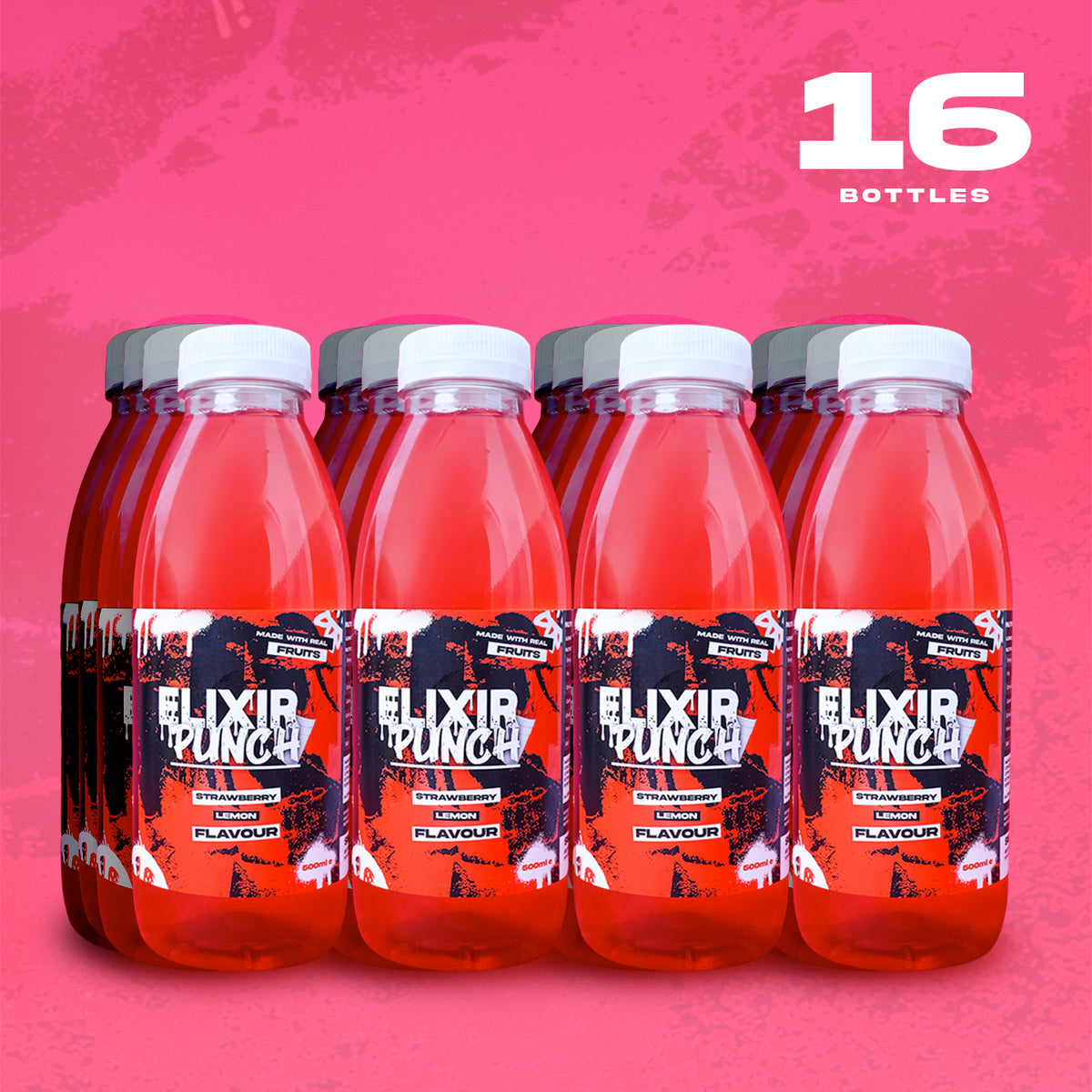 Elixir Punch Strawberry Lemon 16 Pack